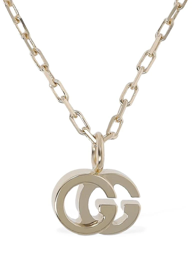 商品Gucci|18kt Gold Gg Running Necklace,价格¥8034,第1张图片