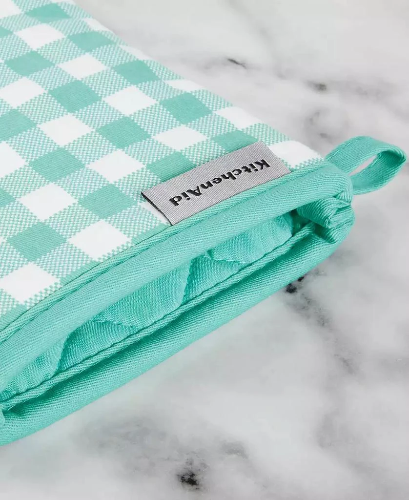 商品KitchenAid|Gingham Oven Mitt 2-Pack Set, 7" x 13",价格¥299,第2张图片详细描述