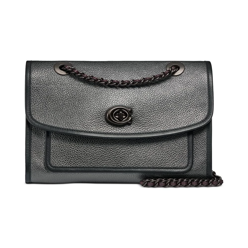 商品Coach|Metallic Leather Binding Soft Parker Shoulder Bag,价格¥1558,第1张图片