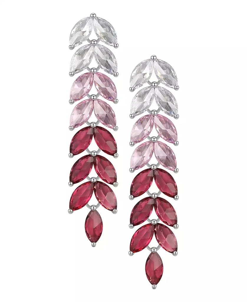 商品Macy's|Cubic Zirconia Leaf Drop Earrings,价格¥117,第2张图片详细描述