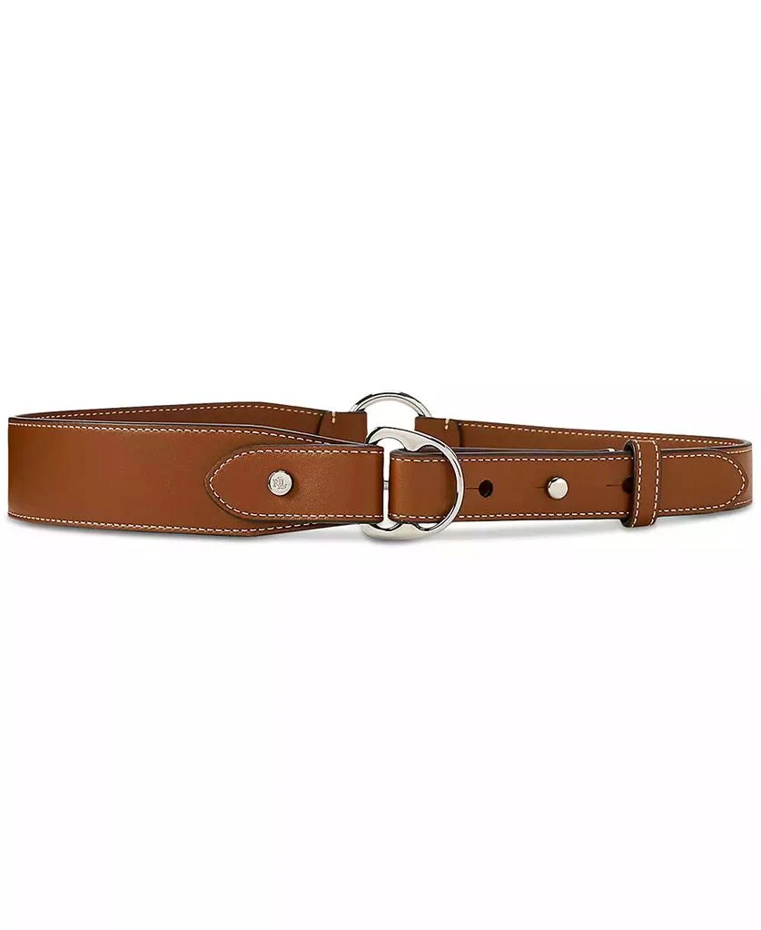商品Ralph Lauren|Equestrian D-Ring Leather Belt,价格¥440,第1张图片