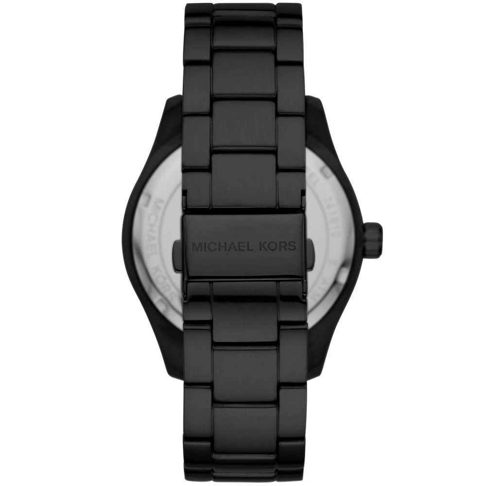 商品Michael Kors|Men's Layton Black IP Stainless Steel Bracelet Watch 44mm,价格¥758,第2张图片详细描述