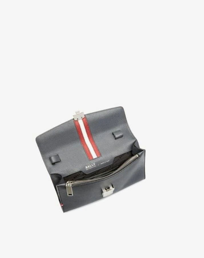 商品Bally|NEW Bally Gully Men's 6231789 Grey Leather Clutch Bag MSRP,价格¥3754,第2张图片详细描述
