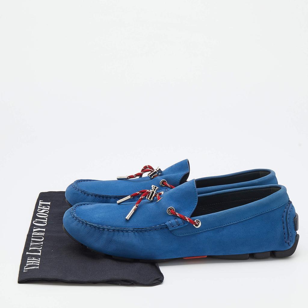 Dior Blue Nubuck Leather Slip On Loafers Size 44商品第9张图片规格展示