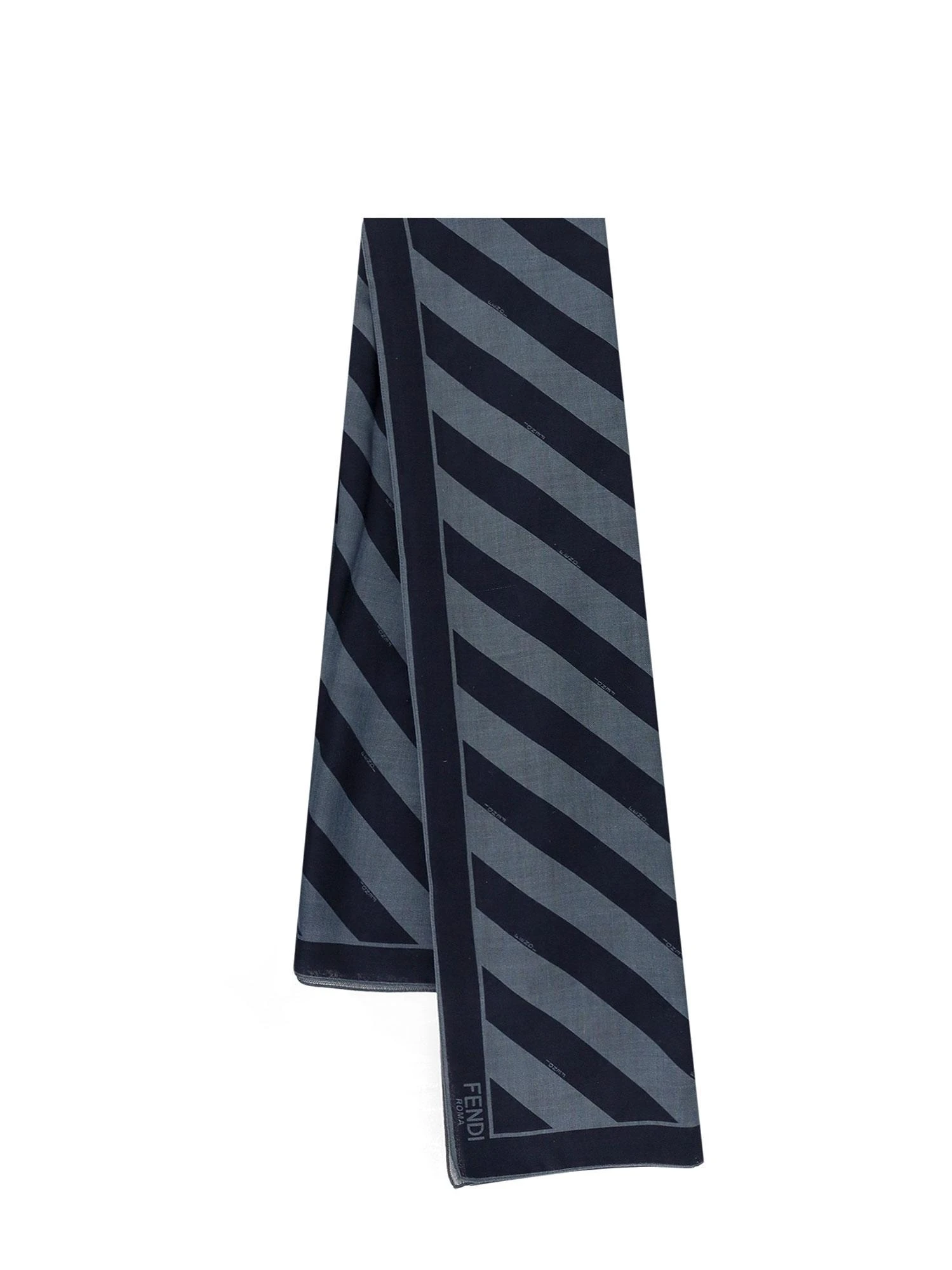 商品Fendi|Fendi 男士围巾 FXS323AUUCF1PJB 蓝色,价格¥4077,第3张图片详细描述