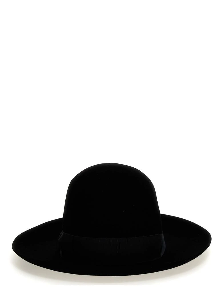商品BORSALINO|Q.S. Folar Liscio Hats Black,价格¥1803,第1张图片