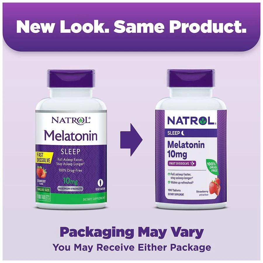 商品Natrol|褪黑素助眠剂10mg 100粒,价格¥166,第3张图片详细描述