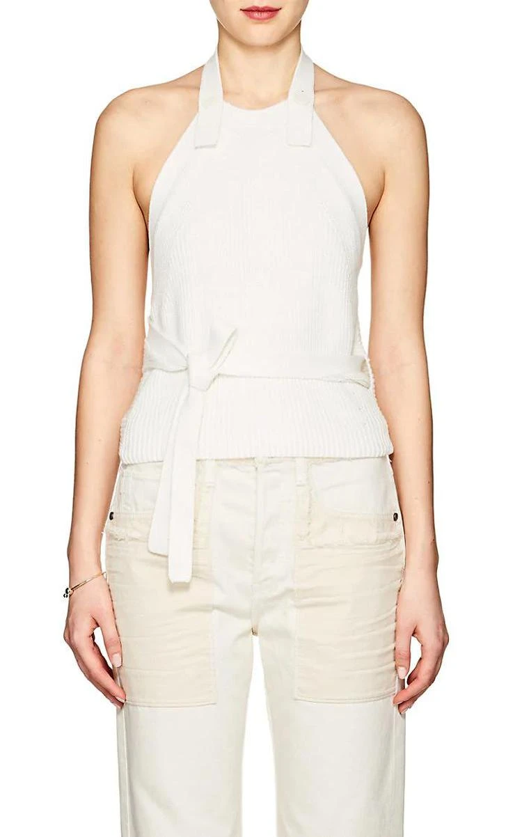 商品Helmut Lang|Ribbed Cotton Halter Top,价格¥386,第1张图片