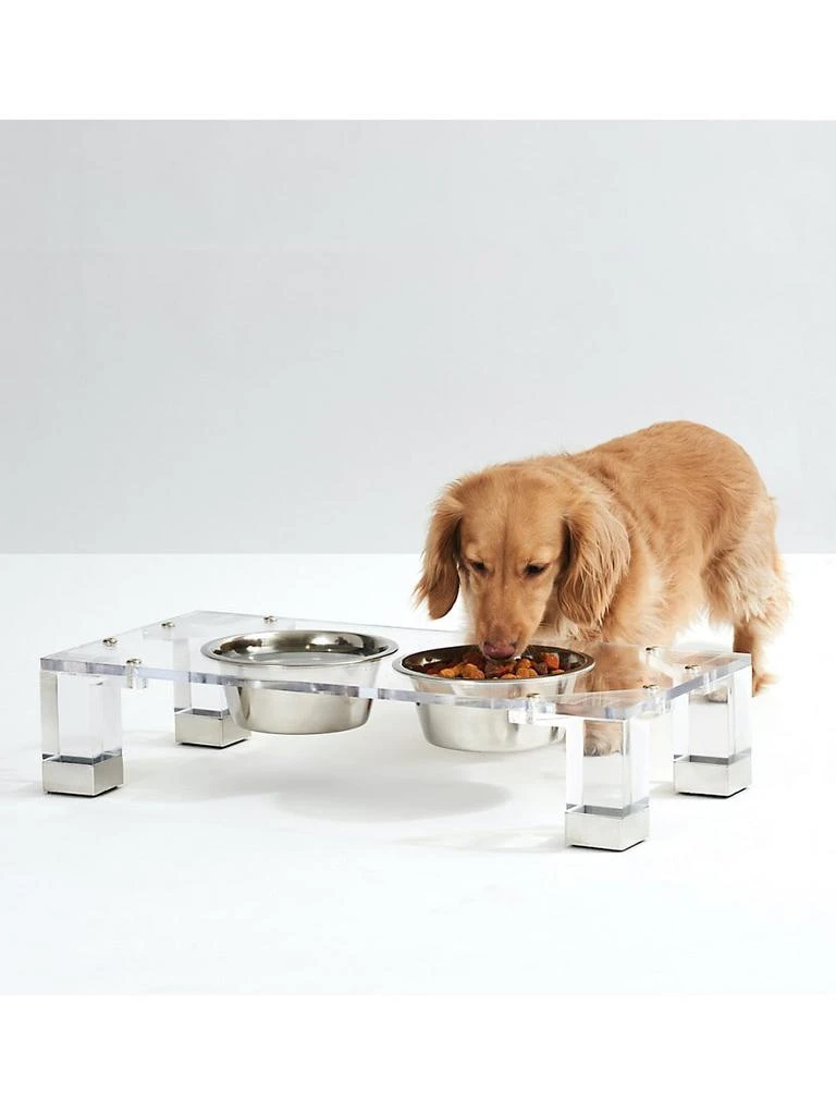 商品Hiddin|Glam Clear Double Bowl Pet Feeder,价格¥1489,第2张图片详细描述