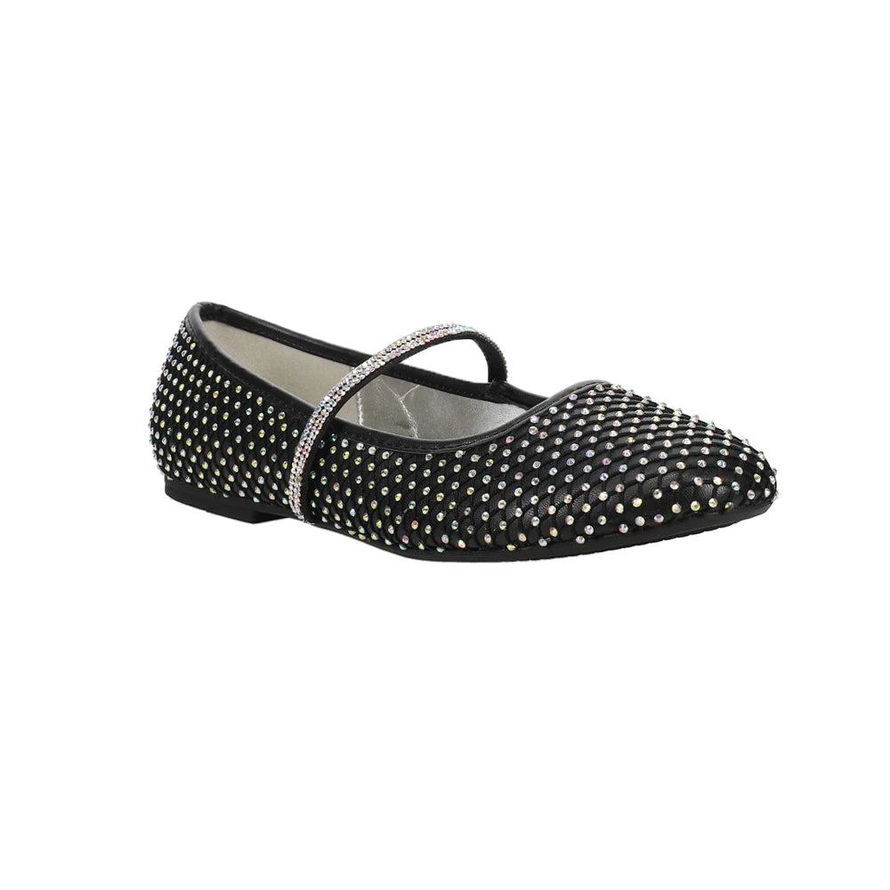 商品Nina|Jessa Studded Rhinestone Ballet Flats (Little Kid-Big Kid),价格¥373,第2张图片详细描述