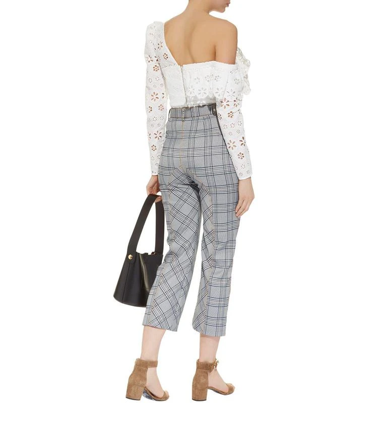 商品Self Portrait|Check Zip Front Trousers,价格¥2232,第3张图片详细描述