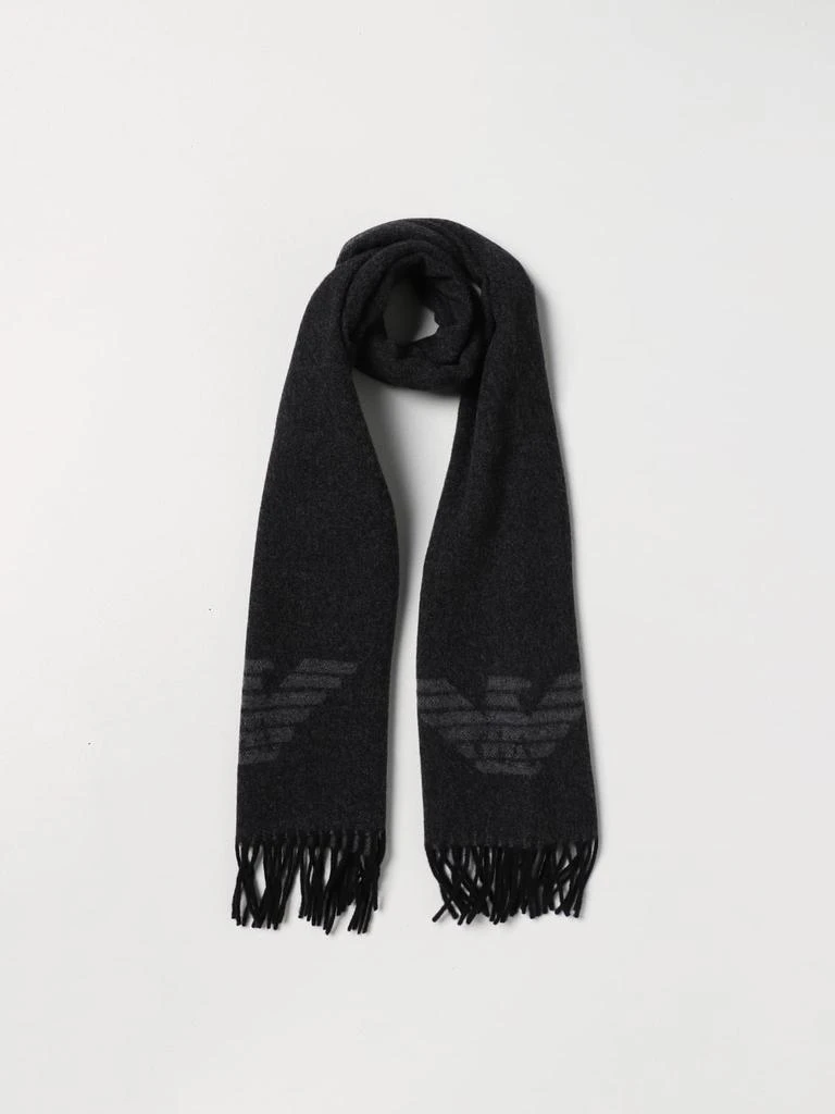 商品Emporio Armani|Emporio Armani scarf in jacquard wool,价格¥635,第2张图片详细描述