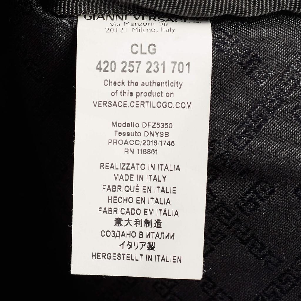 Versace Multicolor Printed Nylon and Leather Medusa Pallazo Backpack商品第9张图片规格展示