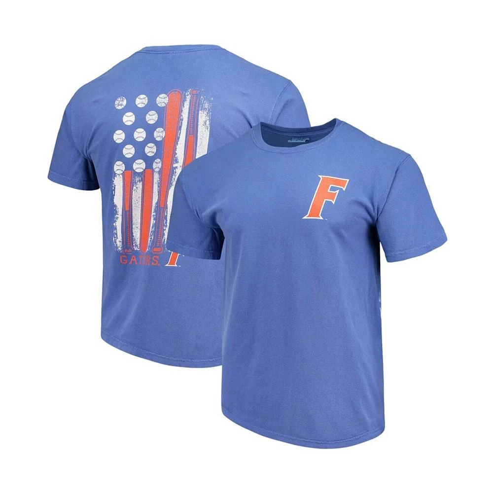商品Image One|Men's Royal Florida Gators Baseball Flag Comfort Colors T-shirt,价格¥202,第2张图片详细描述
