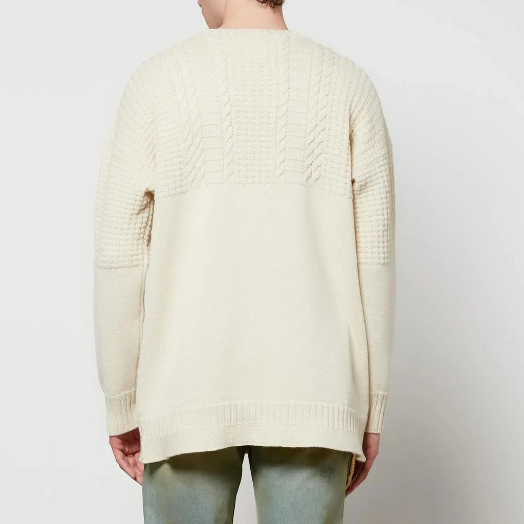 商品MAISON MARGIELA|Maison Margiela Men's Cable Knitted Jumper - Off White,价格¥1750,第2张图片详细描述