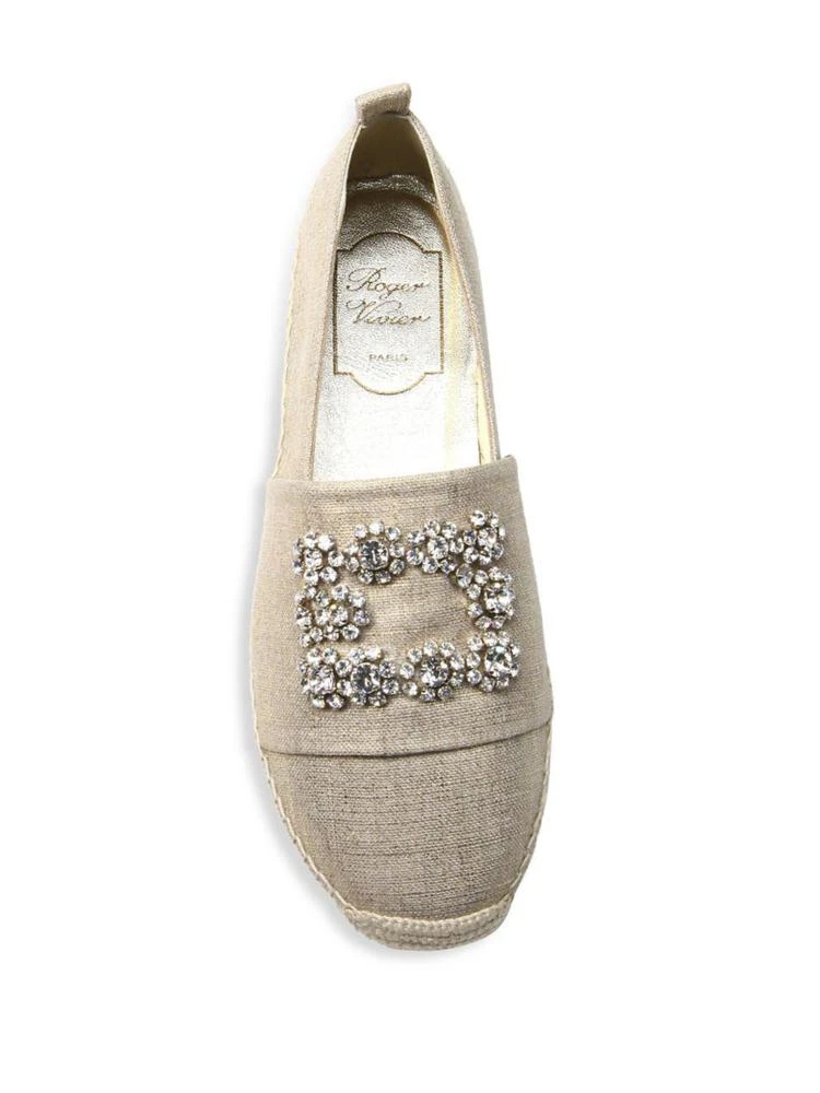 商品Roger Vivier|Embellished Slip-On Espadrilles,价格¥7792,第4张图片详细描述
