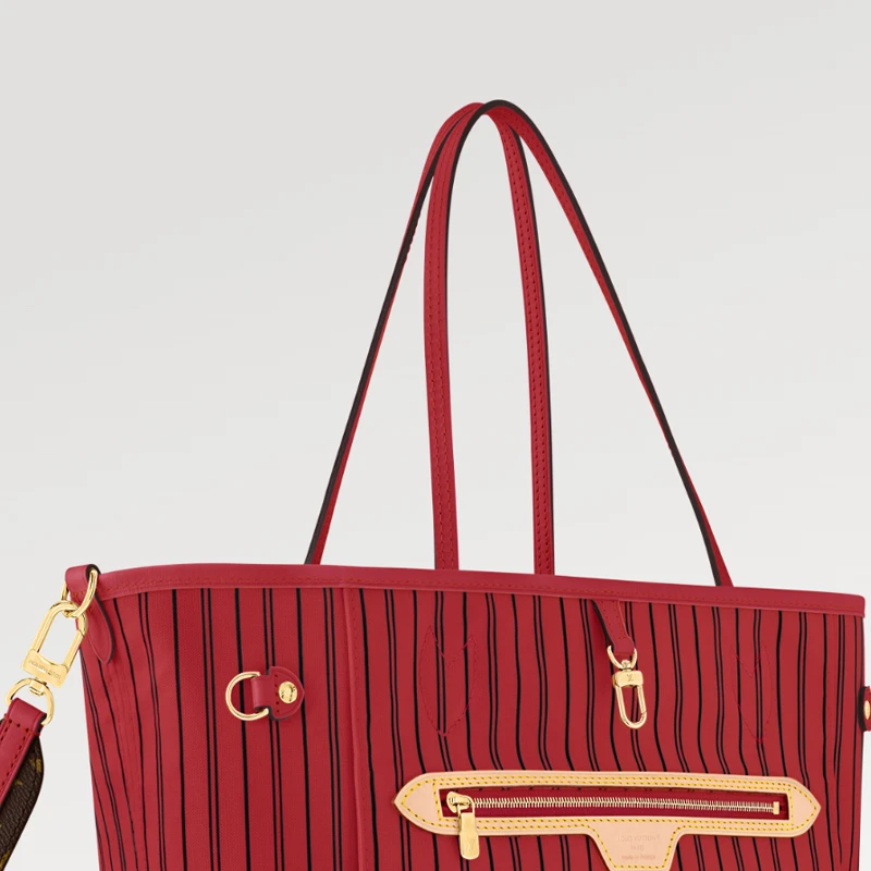 【预售十天】路易威登NEVERFULL BANDOULIÈRE INSIDE OUT 红色中号手袋可拆卸肩带M12708 商品