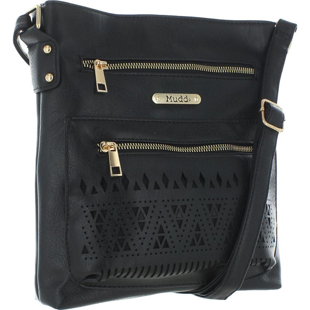 Mudd Women's Faux Leather Signature Lasercut Crossbody Handbag商品第4张图片规格展示