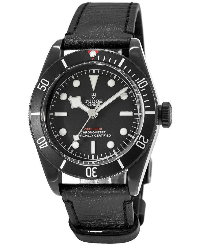 商品Tudor|Tudor Heritage Black Bay Dark Automatic Leather Strap Men's Watch M79230DK-0004,价格¥33140,第1张图片