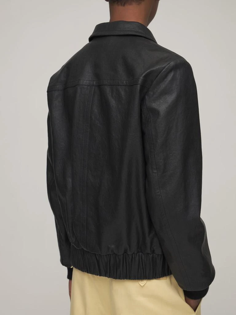 商品Gucci|Leather Bomber Jacket,价格¥31483,第2张图片详细描述