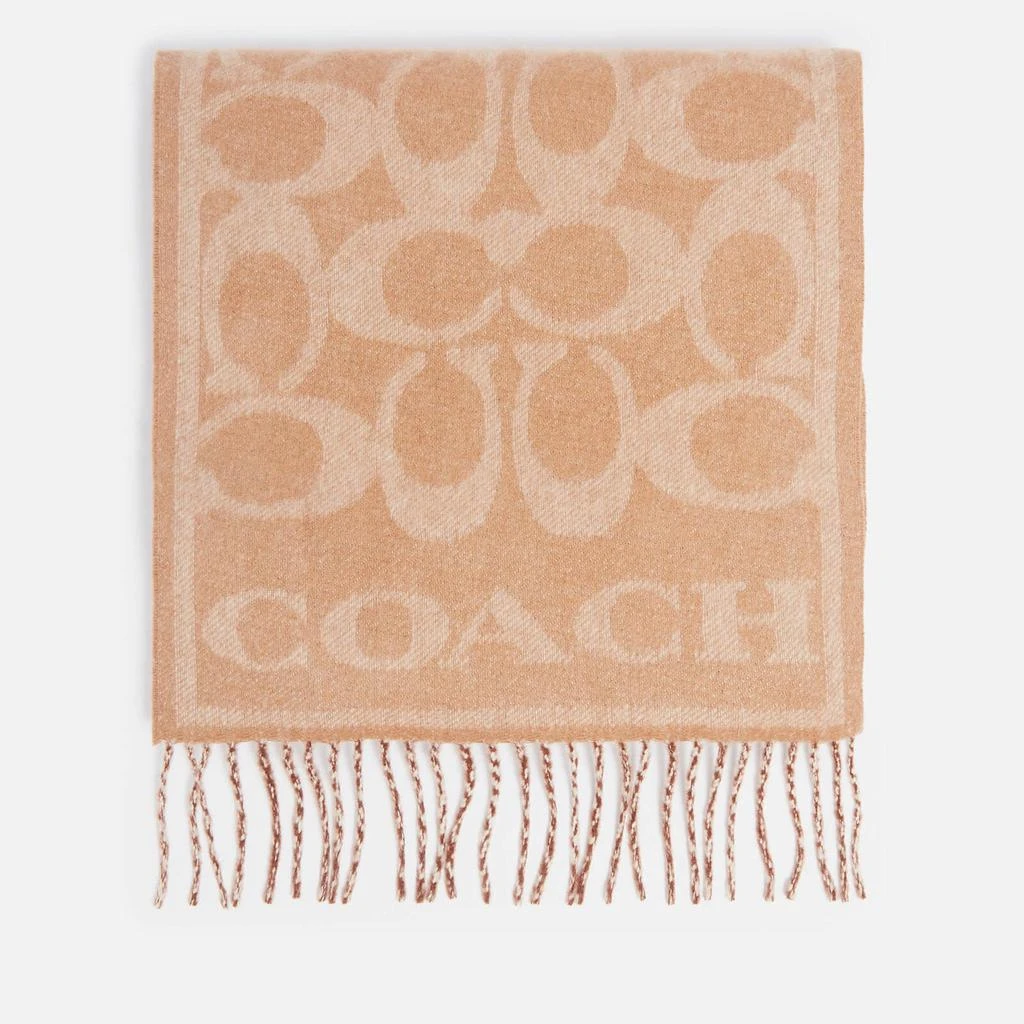 商品Coach|Coach Eve Signature C Reversible Muffler Cashmere-Jacquard Scarf,价格¥1504,第2张图片详细描述