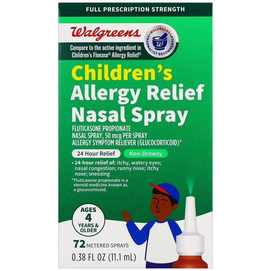 商品Walgreens|Children's Allergy Relief Fluticasone Propionate Nasal Spray,价格¥111,第1张图片