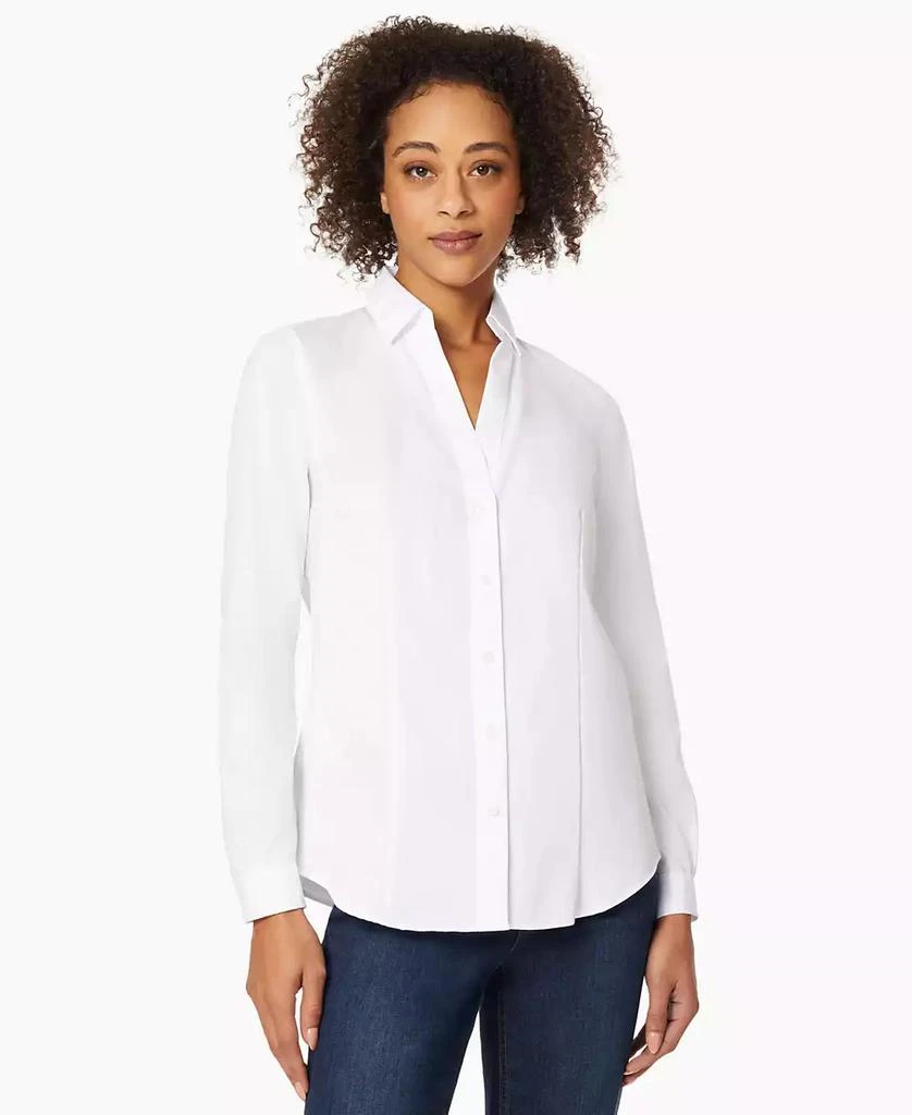 商品JONES NEW YORK|Women's Easy Care Button Up Long Sleeve Blouse,价格¥354,第1张图片