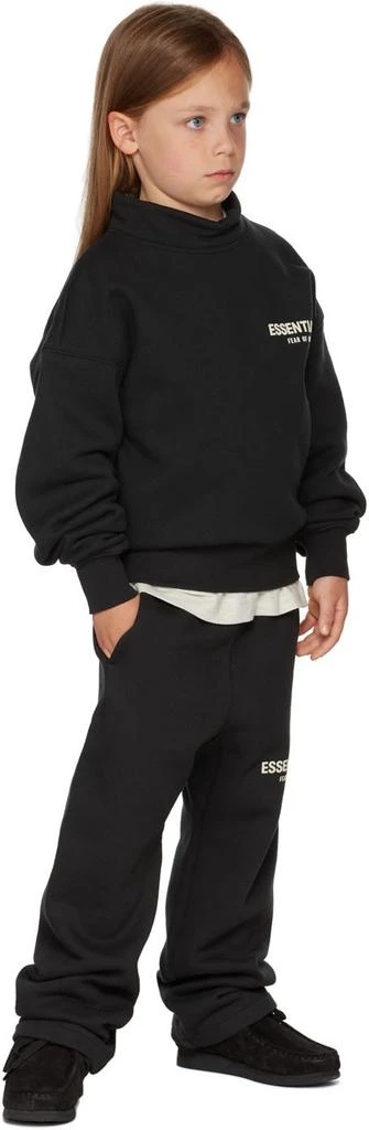 商品Essentials|Kids Black Logo Lounge Pants,价格¥319,第4张图片详细描述