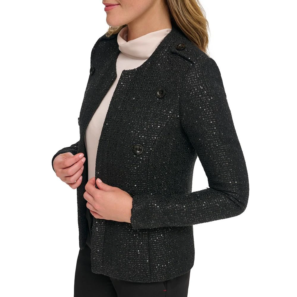 商品Tommy Hilfiger|Women's Open-Front Shimmer Blazer,价格¥632,第4张图片详细描述