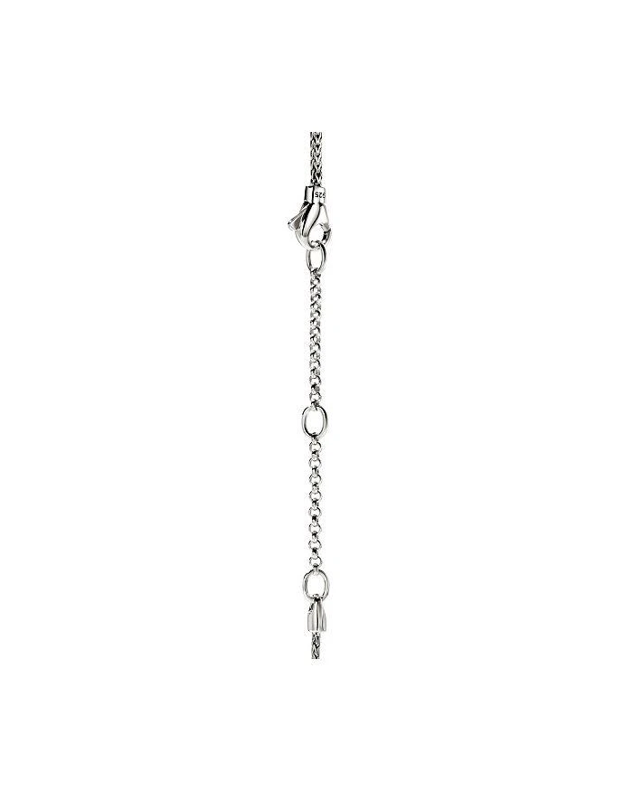 Sterling Silver Love Knot Woven Chain Lariat Necklace, 16-18" 商品