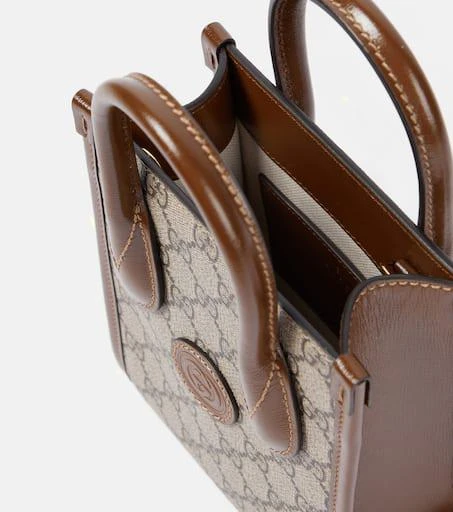 商品Gucci|GG Supreme迷你帆布托特包,价格¥14407,第3张图片详细描述