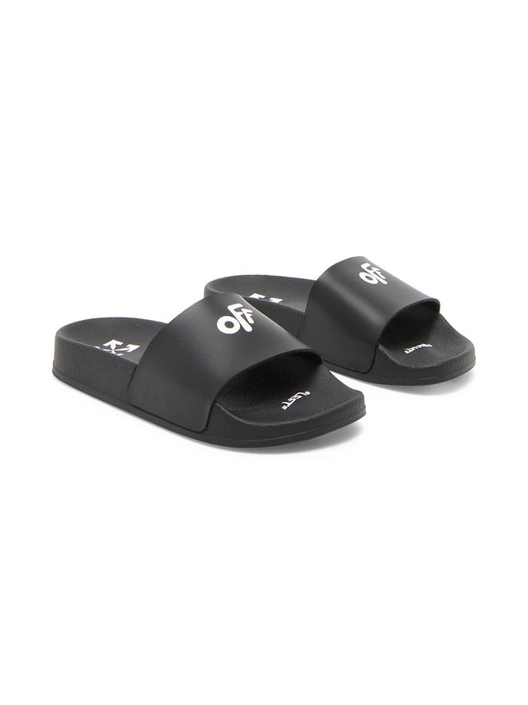 商品Off-White|Little Kid's & Kid's Logo Pool Slides,价格¥463,第1张图片