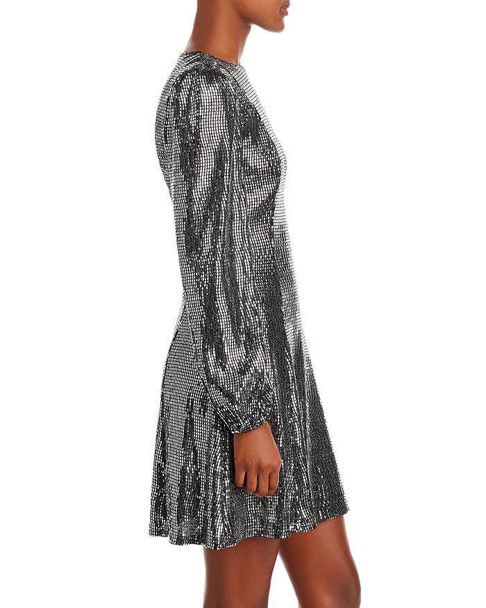 商品AQUA|Shine Long Puff Sleeve Mini Dress - 100% Exclusive,价格¥493,第6张图片详细描述