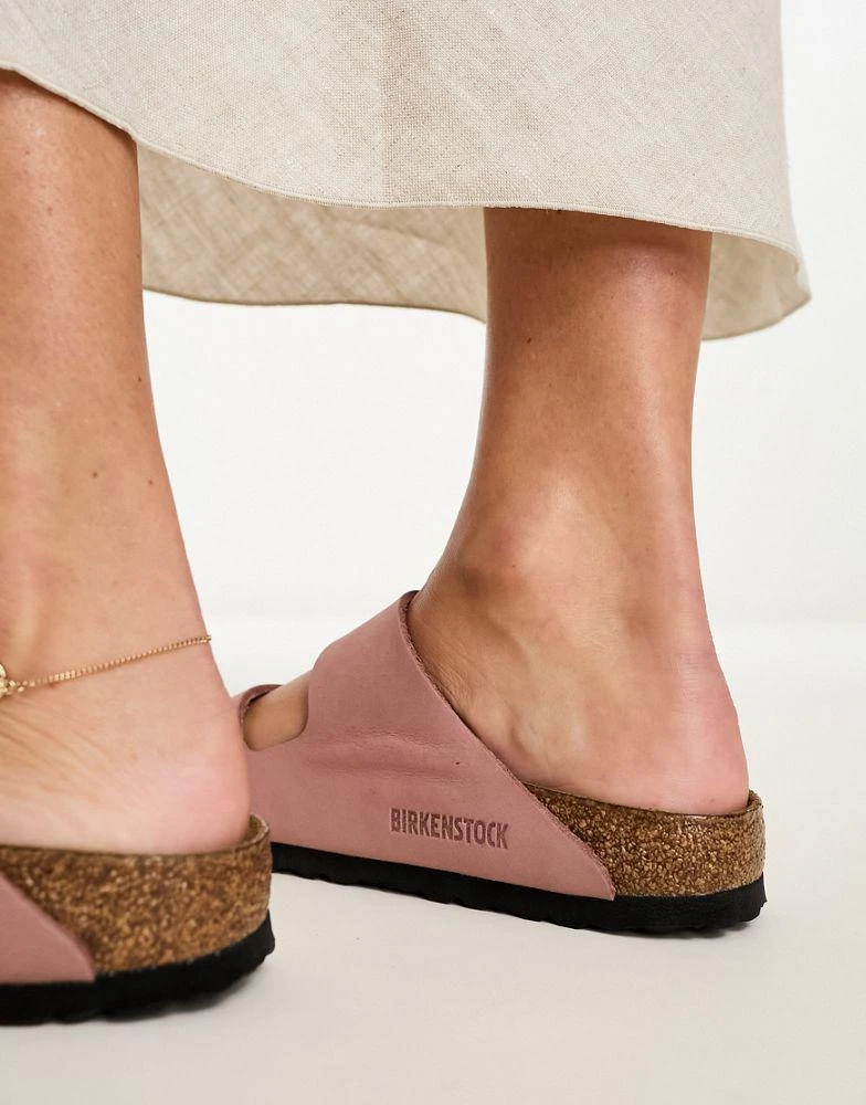 商品Birkenstock|Birkenstock Arizona sandals in rose pink nubuck,价格¥1001,第2张图片详细描述