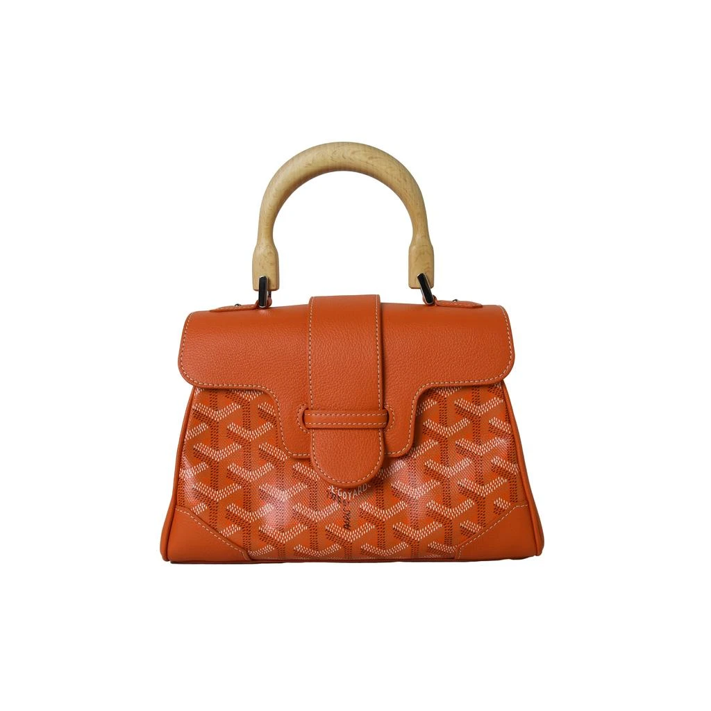 商品Goyard|Goyard Mini Saigon Wooden Handle Orange,价格¥31760,第1张图片