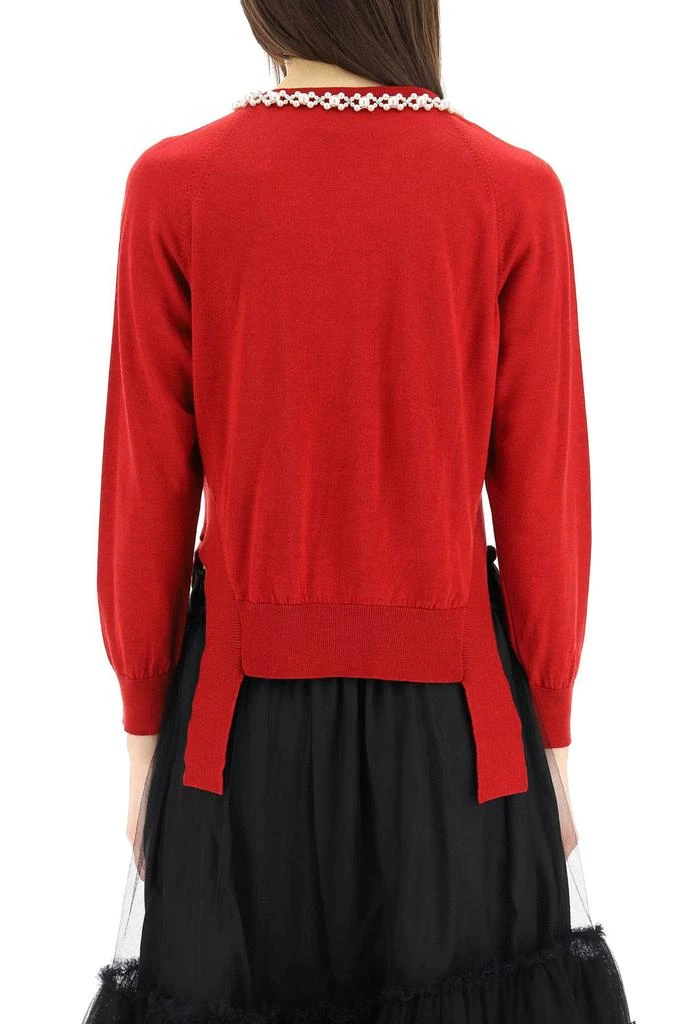 商品Simone Rocha|Simone rocha cardigan with pearls,价格¥2814,第3张图片详细描述