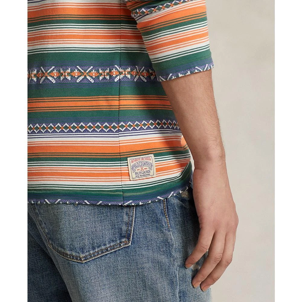 商品Ralph Lauren|Men's Classic-Fit Striped Jacquard T-Shirt,价格¥401,第3张图片详细描述
