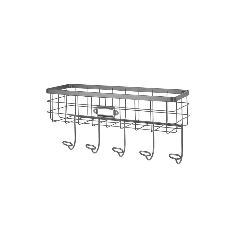 商品Spectrum|Vintage-like Living Wire Wall Mount Basket Hook Station,价格¥230,第4张图片详细描述