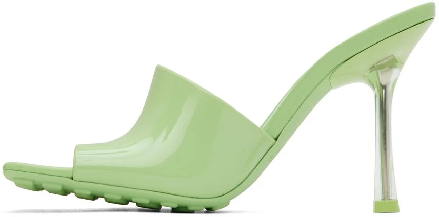 商品Bottega Veneta|Green Pudding Heeled Sandals,价格¥7497,第3张图片详细描述