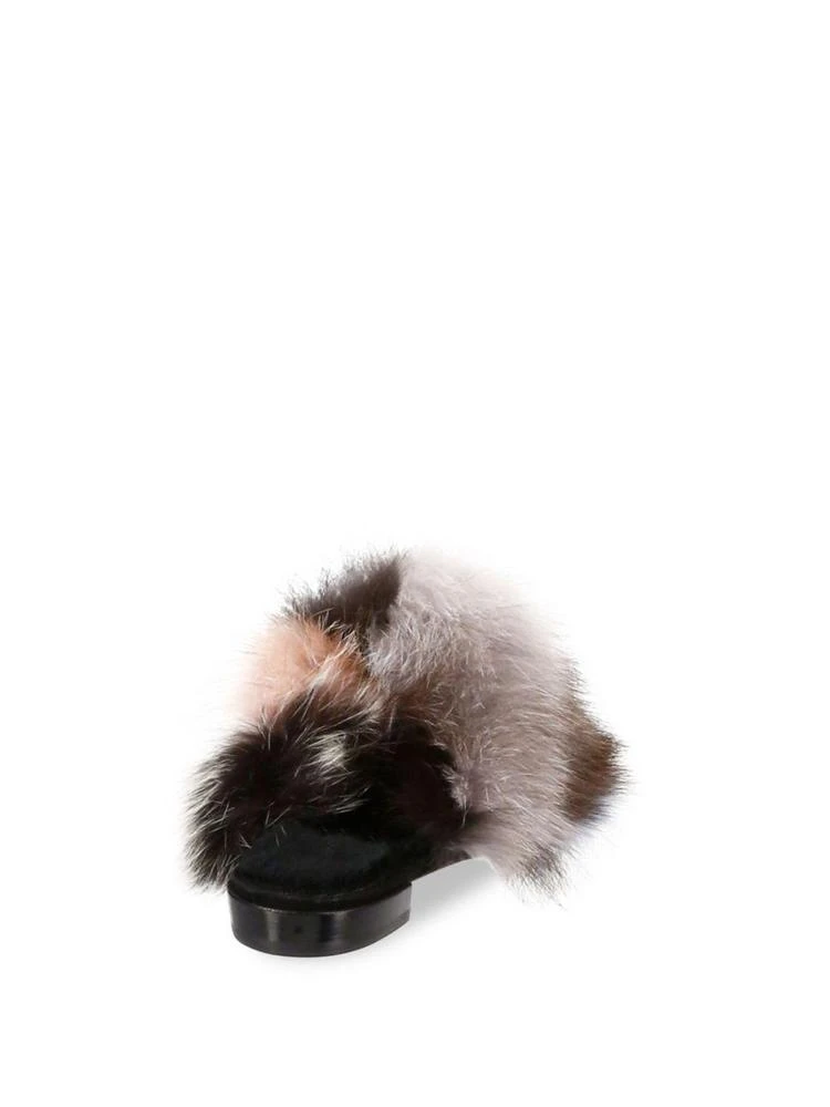 商品Stuart Weitzman|Furgetit Fox Fur & Suede Mules,价格¥2324,第2张图片详细描述