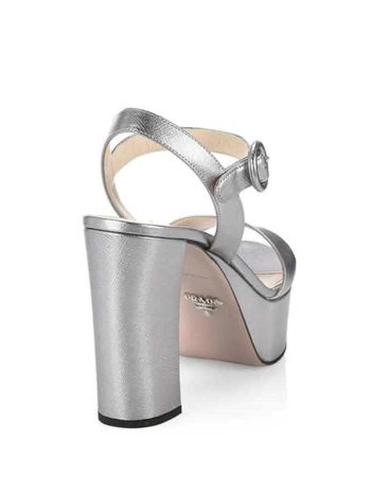 商品Prada|Metallic Platform Sandals,价格¥6399,第2张图片详细描述