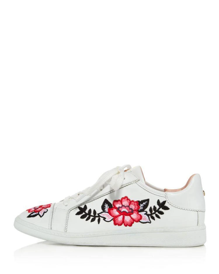 商品Kate Spade|Women's Everhart Floral Embroidered Low Top Sneakers,价格¥889,第2张图片详细描述