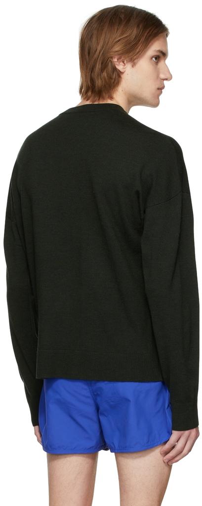 Khaki 'JWA' Crewneck Sweater商品第3张图片规格展示