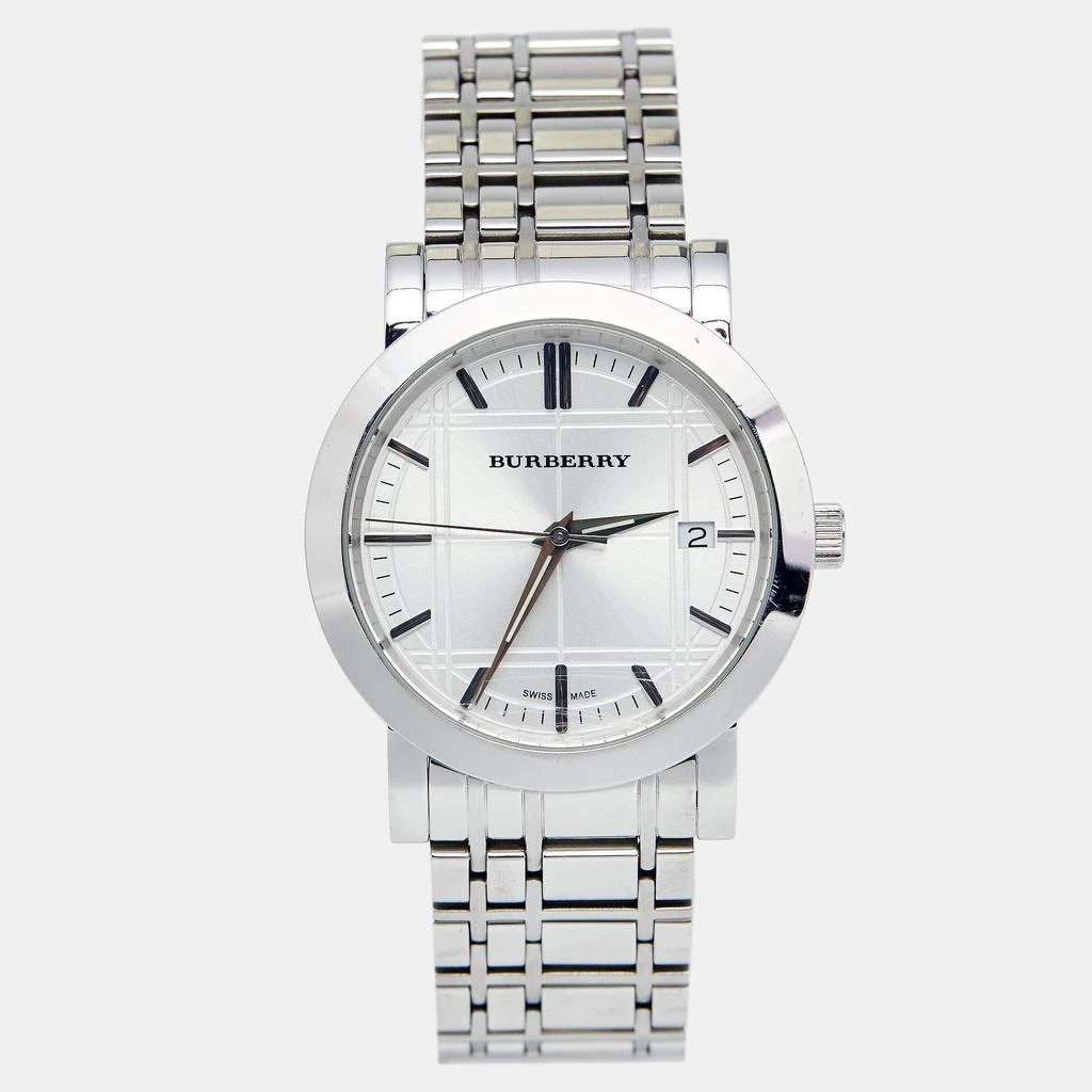 商品[二手商品] Burberry|Burberry Silver Stainless Steel Heritage BU1350 Men's Wristwatch 38 mm,价格¥1287,第1张图片