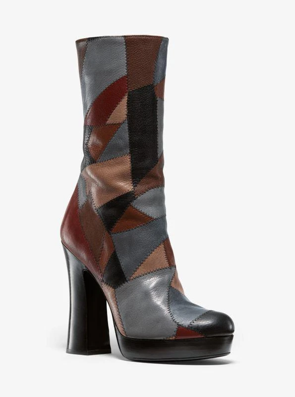 商品Michael Kors|Emmy Patchwork Leather Platform Boot,价格¥2923,第1张图片