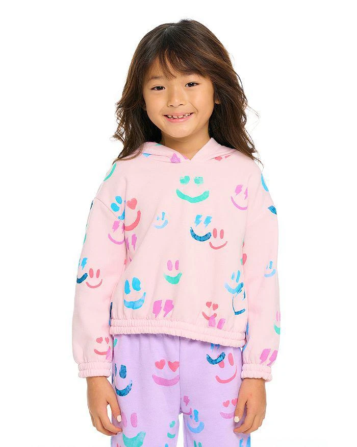 商品Chaser|Girls' Smiley Fleece Hoodie - Little Kid,价格¥291,第1张图片