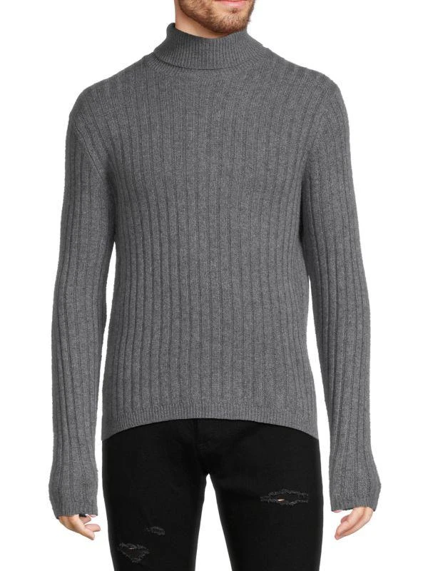 商品Saks Fifth Avenue|Ribbed Merino Wool Blend Turtleneck Sweater,价格¥150,第1张图片