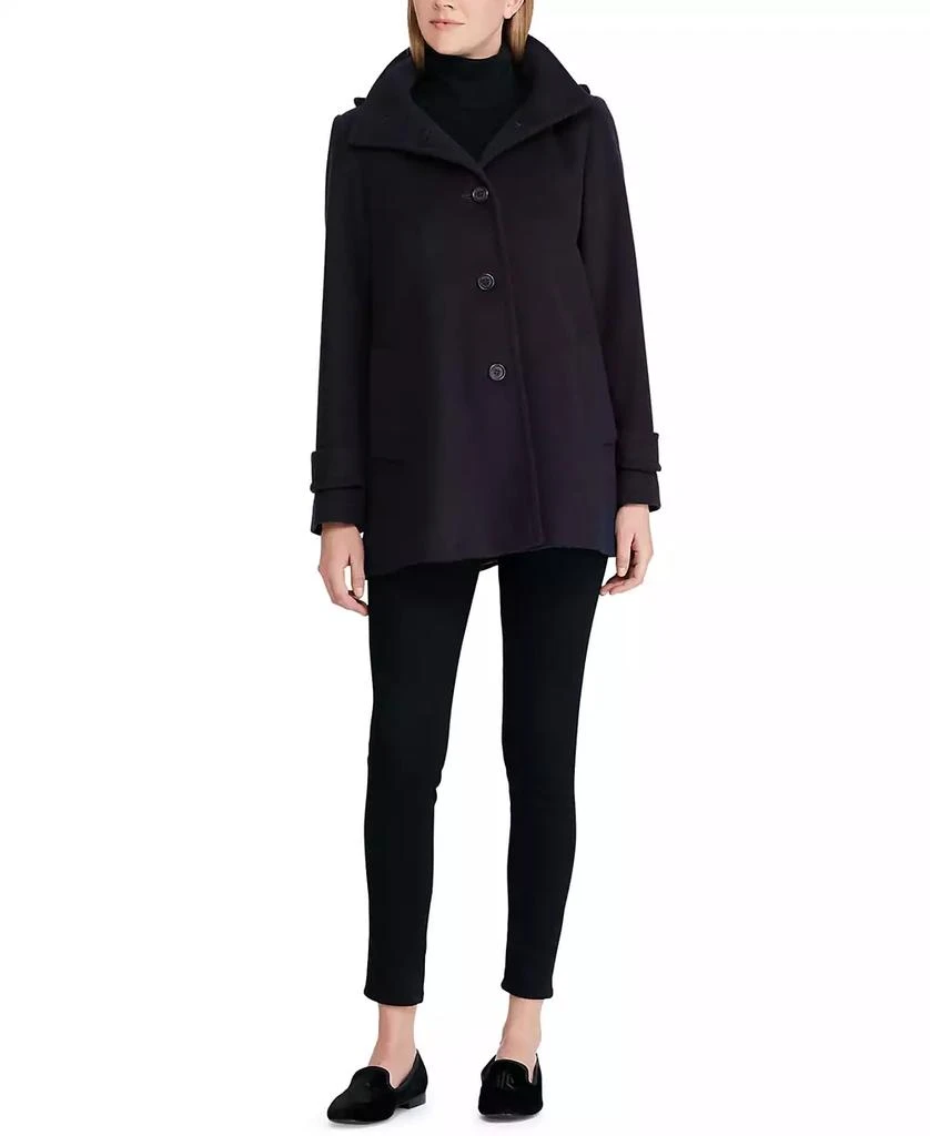 商品Ralph Lauren|Women's Hooded Wool Blend Walker Coat,价格¥764,第3张图片详细描述