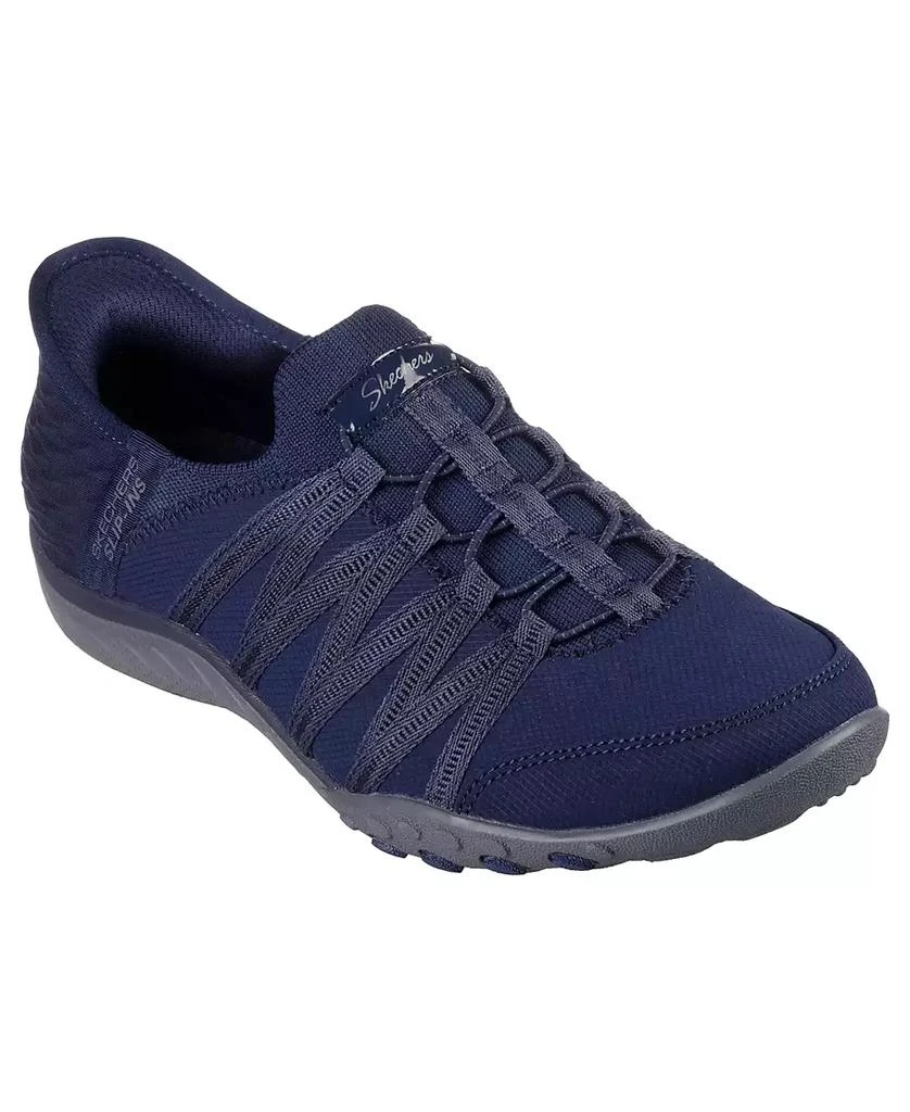 商品SKECHERS|Women's Slip-Ins-Relaxed Fit- Breathe-Easy - Roll with Me Slip-On Casual Sneakers from Finish Line,价格¥524,第1张图片