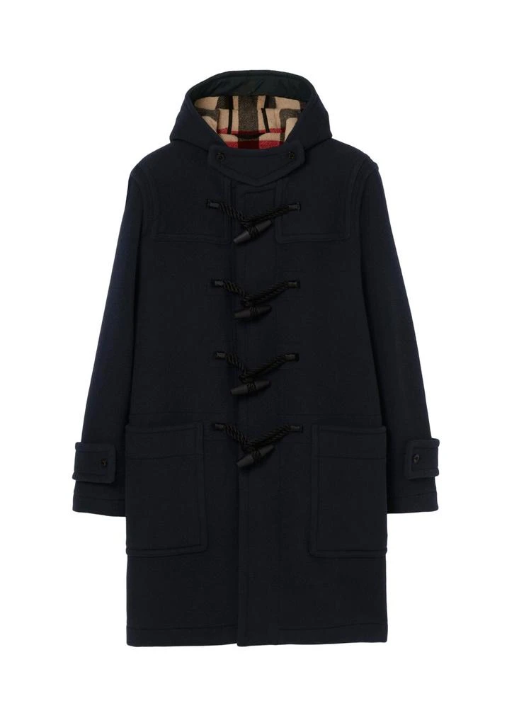 商品Burberry|Technical wool duffle coat,价格¥14785,第1张图片